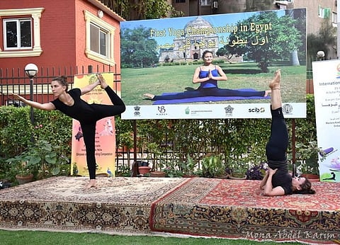 For the First Time, Indian Embassy in Cairo organises Yoga Championship in Egypt