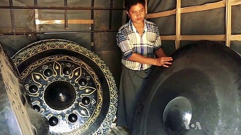 New innovative technology in Myanmar : Making big Gong
