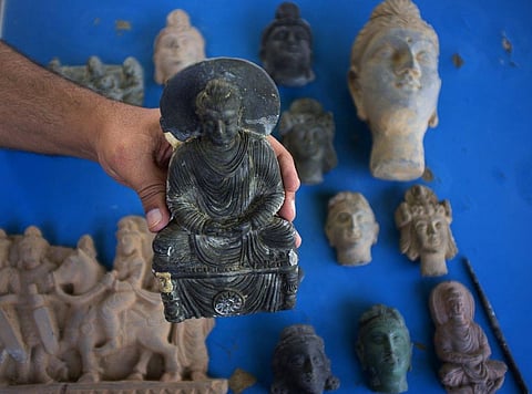 Buddhist era remains found in Sherwan Khurd, Pakistan