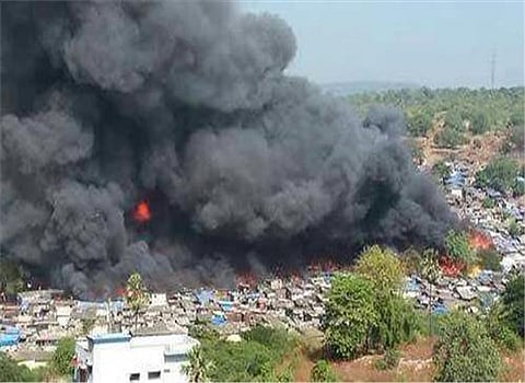 Two killed, 11 injured in Mumbai slum fire; 2000 shanties destroyed