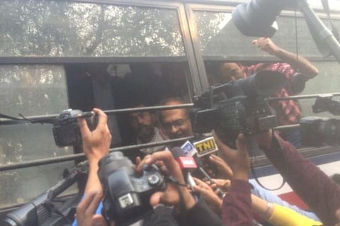 Jan Lokpal protest: Bhushan, Yadav detained