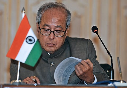 Egypt president meets Pranab Mukherjee