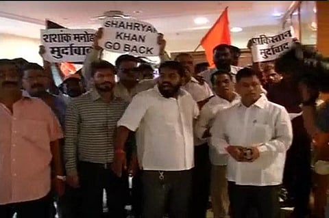 Shiv Sainiks protest at BCCI office in Mumbai