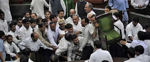 Huge unrest in Kashmir assembly due to attack on truck