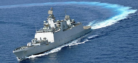 Indian Navy’s stealth frigate INS Sahyadri enters Vietnam
