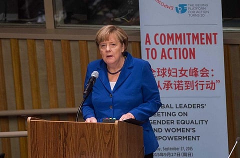 Angela Merkel says women’s rights are human rights