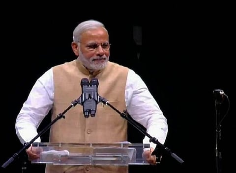 Terrorism cannot be classified into good, bad: Modi at SAP center