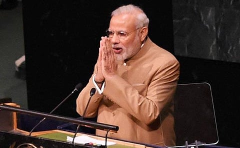 Modi opens and ends UN address with namaste