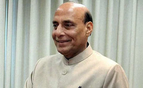 Union Minister Rajnath Singh arrives in J&K