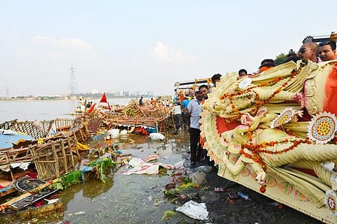 Alternative plan to avoid idol-immersion polluting Yamuna