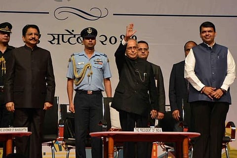 Prez attends Nagpur Mahanagarpalika celebrations