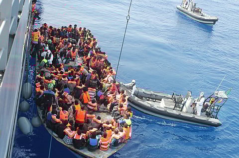 Migrant dilemma in Mediterranean, 329 rescued by Irish naval