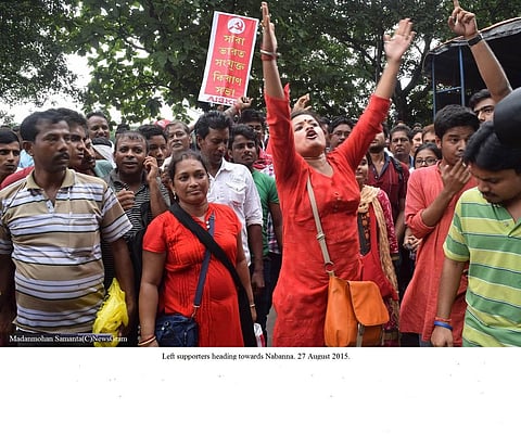 Democracy denied: Biman Bose and others injured in the Left Front Rally