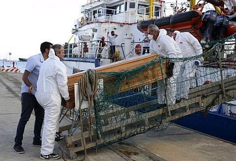 50 migrants found dead in a ship near Libya