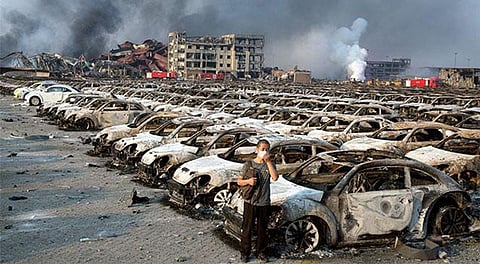 China blast toll 114, 70 still missing