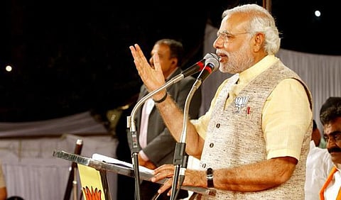Modi against outside interference in Middle East