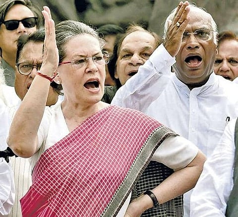 Voice of the opposition is being suppressed in parliament : Rahul Gandhi