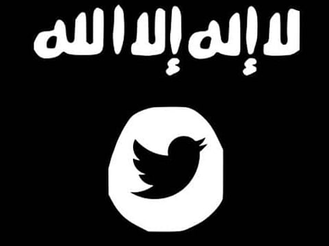 How do terror messages spread on Twitter?