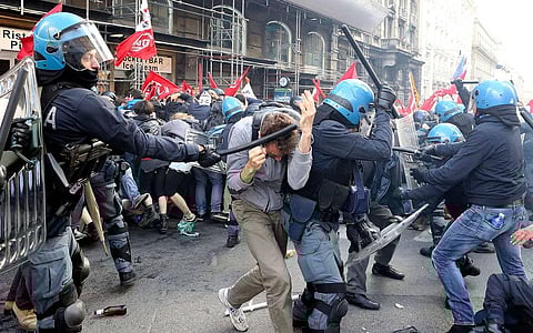 Protests in Rome lead to clashes, arrests
