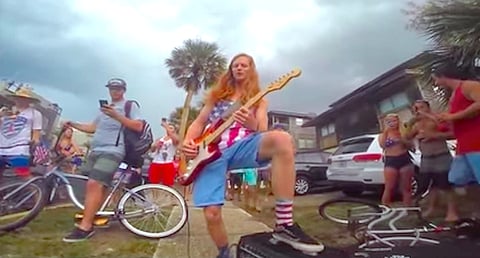 Police arrest Florida guitarist for spelling out national anthem