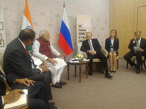 Modi, Putin hold talks in Ufa