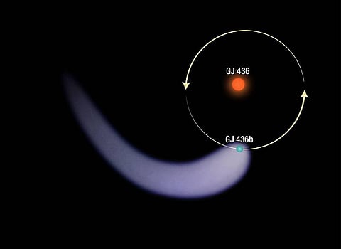 NASA’s Hubble Space Telescope detects giant hydrogen cloud around small exoplanet