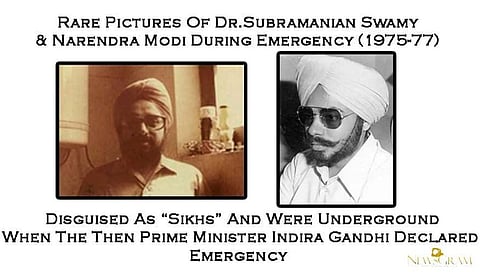 This is how Prime Minister Narendra Modi and Subramanian Swamy disguised themselves during the ‘Emergency’