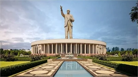 The 125-feet tall statue of Dr B. R. Ambedkar will be unveiled in Hyderabad by the end of the current year. (IANS)