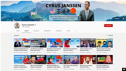Chinese Propaganda on YouTube and Social Media sites. (YouTube via AP)