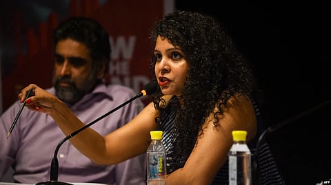 Indian Journalist Rana Ayyub. (VOA via AFP)