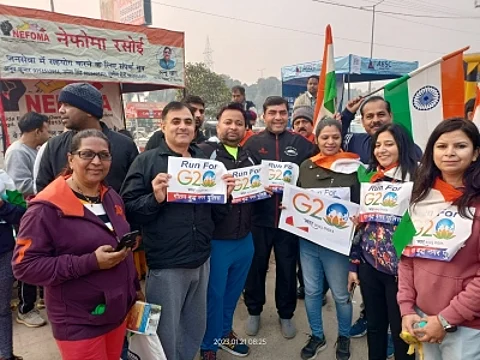 रन फॉर जी 20 में शहरवासियों ने बढ़ चढ़कर हिस्सा लिया (IANS)