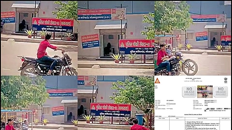 Viral: पुलिस स्टेशन के सामने किया स्टंट, 18 हज़ार का चलान कटा(IANS)