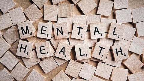 मानसिक स्वास्थ्य (Mental Health) लिखी हुई एक तस्वीर