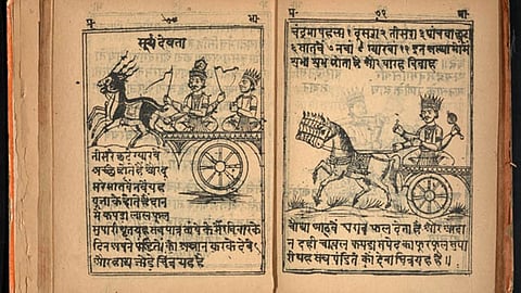 Dhanu sankranti 2023 :  सूर्य देवता अपने रथ पर बैठकर ब्राह्मांड की परिक्रमा कर रहे थे। (wikimedia commons)