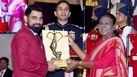 Mohammed Shami: अमरोहा के बेटे मोहम्मद शमी को राष्ट्रपति ने अर्जुन पुरस्कार दिया है। (Wikimedia Commons)