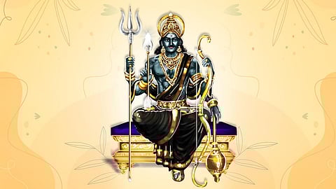 Shani Jayanti 2024 Date : शनि जयंती पर शनि देव की उपासना करने से कुंडली में शनि की साढ़ेसाती और ढैय्या के अशुभ प्रभाव कम होते हैं। (Wikimedia Commons)