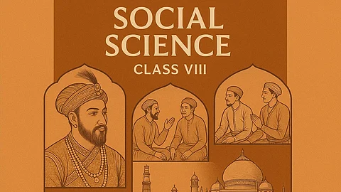 नई किताबें अब "धार्मिक सहिष्णुता", "प्रशासनिक संरचनाएं", "कला-संस्कृति" और "राजनीतिक उपलब्धियों" पर अधिक ज़ोर देती हैं। (Sora AI)