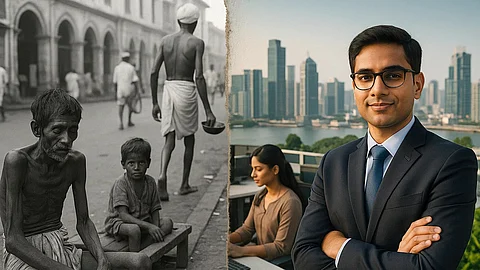 आज हम दुनिया की चौथी सबसे बड़ी अर्थव्यवस्था हैं। (Sora AI)