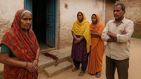 बदायूं के मोहसनपुर गांव में सोमवार रात 70 वर्षीय बुज़ुर्ग महिला रातरानी की घर में घुसकर हत्या कर दी गई (AI)