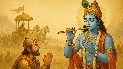 जन्माष्टमी केवल श्रीकृष्ण के जन्म का उत्सव नहीं है, बल्कि यह जीवन जीने की कला की भी याद दिलाती है। (Sora AI)