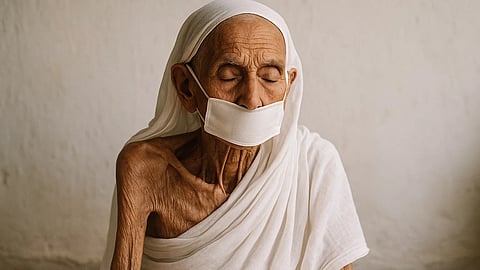 संथारा (Santhara) अपने
वाली एक बुजुर्ग महिला