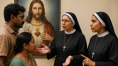 दो नन धर्म परिवर्तन (Religious Conversion) करवाने की कोशिश हुई