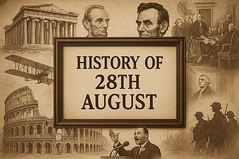 28 अगस्त (History Of 28th August) के दिन से जुड़ी कुछ महत्वपूर्ण घटनाओं को चित्रों के माध्यम से दिखाया गया है