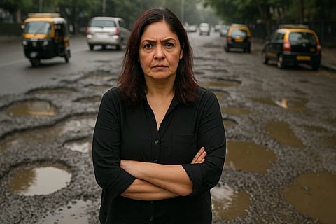 पूजा भट्ट ने मुंबई की गड्ढों से भरी सड़कों पर जताई नाराजगी