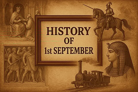 1 सितंबर (History Of 1st September) के दिन से जुड़ी कुछ महत्वपूर्ण घटनाओं को चित्रों के माध्यम से दिखाया गया है