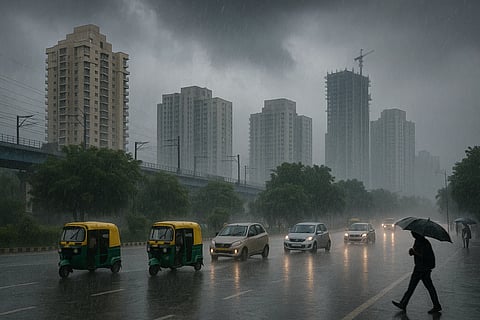 बारिश और तेज हवा