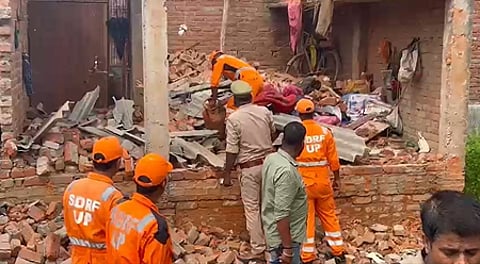 लखनऊ विस्फोट मामले में महिला ने किया दावा