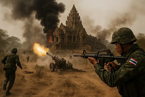 थाईलैंड और कंबोडिया (Cambodia) की सीमा पर हालात लगातार बिगड़ते जा रहे हैं।