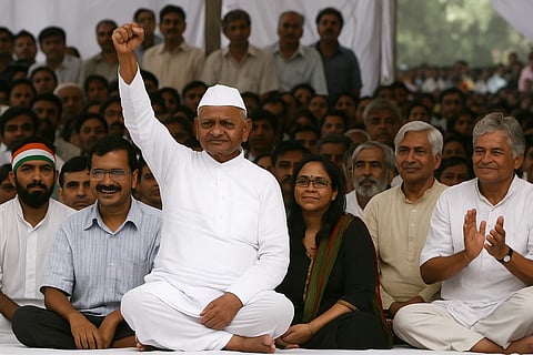 2011 में अन्ना हज़ारे ने जन लोकपाल विधेयक के लिए आंदोलन किया। इस आंदोलन में लाखों लोग सड़कों पर उतरे और भ्रष्टाचार के खिलाफ आवाज़ उठाई।