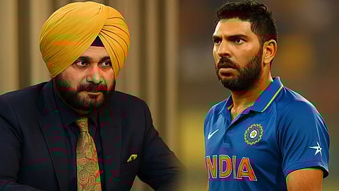 नवजोत सिंह सिधु और युवराज सिंह एक ही फ्रेम में